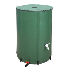 132 Gallon Folding Rain Barrel Water Collector Green